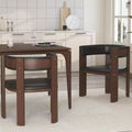 Dining Chair Set of 3,Modern Kitchen Chairs with Wood Frame & Curved Backrest for KitchenDining RoomLiving Room