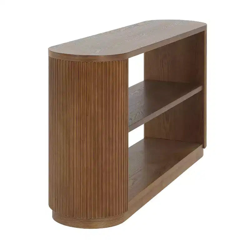 Mesa consola multifuncional moderna Brad para entrada con estantes abiertos de Christopher Knight Home