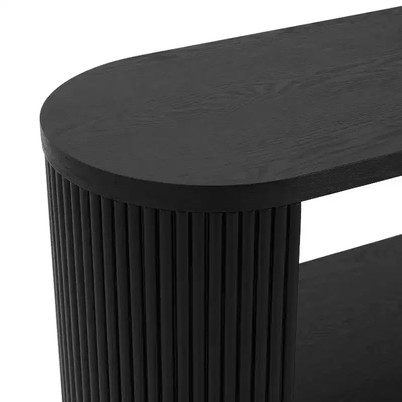 Mesa consola multifuncional moderna Brad para entrada con estantes abiertos de Christopher Knight Home