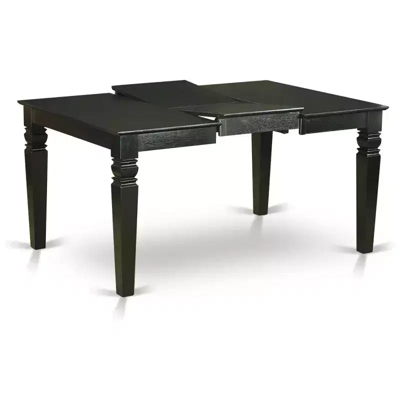 HomeStock en mesa de comedor rectangular con extensión de 18 pulgadas