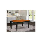 HomeStock en mesa de comedor rectangular con extensión de 18 pulgadas