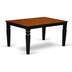 HomeStock en mesa de comedor rectangular con extensión de 18 pulgadas