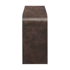 Mesa Consola Arqueada con Almacenamiento, Mesa de Entrada de Madera Minimalista con Cajones para el Recibidor
