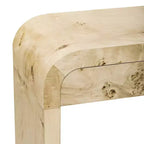 Mesa Consola Arqueada con Almacenamiento, Mesa de Entrada de Madera Minimalista con Cajones para el Recibidor