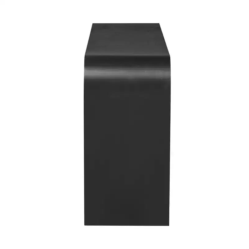 Mesa Consola Arqueada con Almacenamiento, Mesa de Entrada de Madera Minimalista con Cajones para el Recibidor