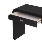 Mesa Consola Arqueada con Almacenamiento, Mesa de Entrada de Madera Minimalista con Cajones para el Recibidor