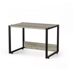Soporte de impresora Karl Home de un nivel, aglomerado P2, gris lavado, combo B, 15.7x12x12.2 pulgadas