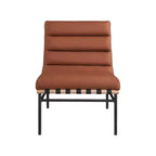 Meridian Furniture, Sillón decorativo de piel vegana Burke