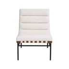 Meridian Furniture, Sillón decorativo de piel vegana Burke