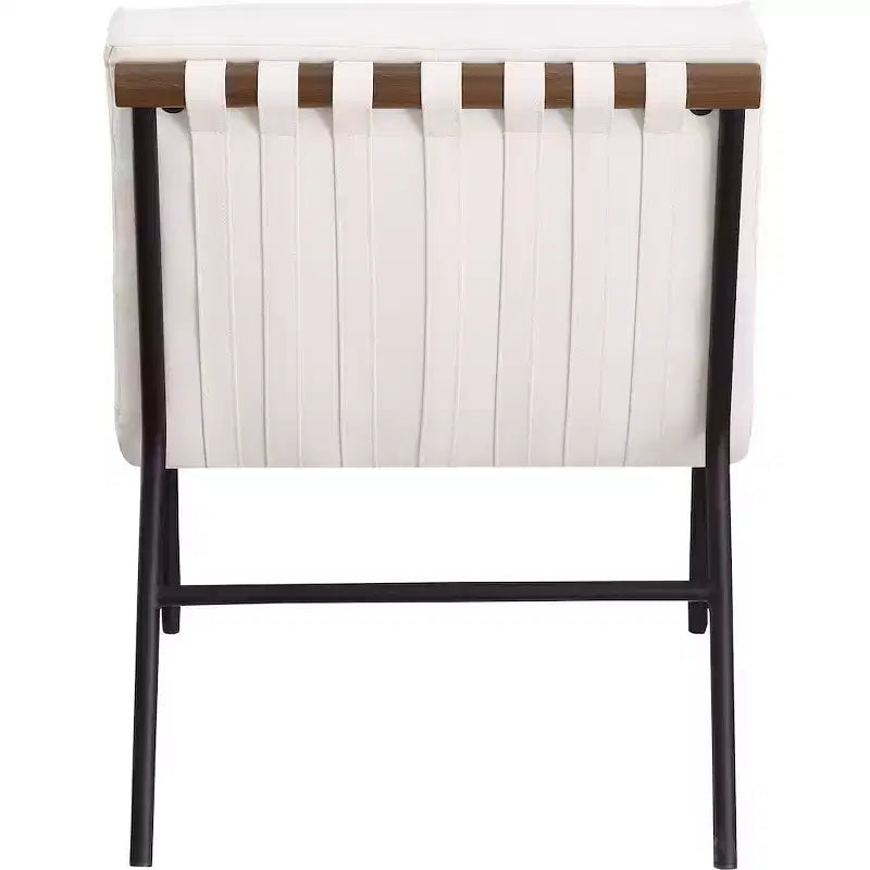 Meridian Furniture, Sillón decorativo de piel vegana Burke