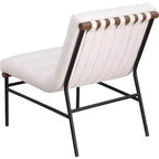 Meridian Furniture, Sillón decorativo de piel vegana Burke