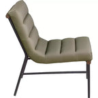 Meridian Furniture, Sillón decorativo de piel vegana Burke
