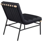 Meridian Furniture, Sillón decorativo de piel vegana Burke