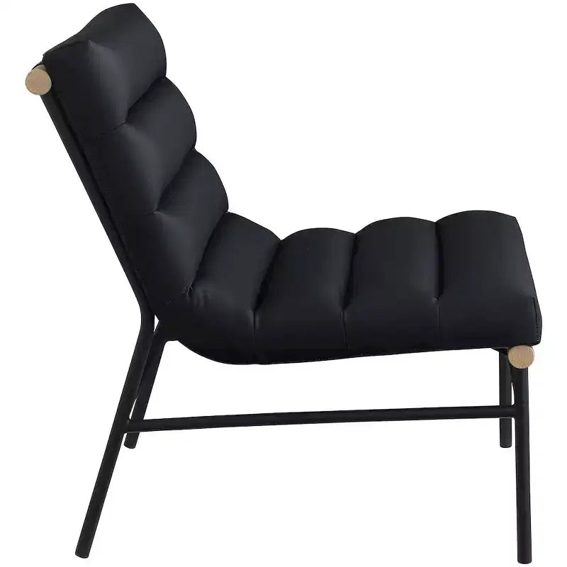 Meridian Furniture, Sillón decorativo de piel vegana Burke