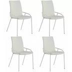 Chintaly Imports, Silla auxiliar tapizada blanca contemporánea