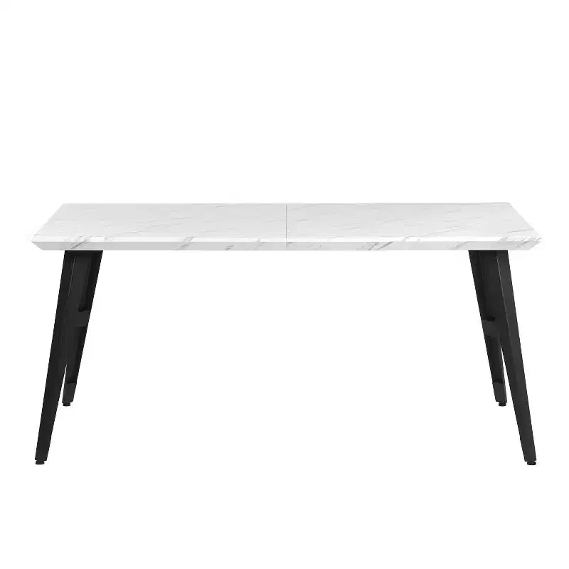Mesa de comedor Homy Casa Moderna Industrial, mesa rectangular de 62.9 para 4 personas, para cocina o comedor
