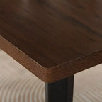 Mesa de comedor Homy Casa Moderna Industrial, mesa rectangular de 62.9 para 4 personas, para cocina o comedor