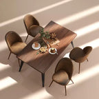 Mesa de comedor Homy Casa Moderna Industrial, mesa rectangular de 62.9 para 4 personas, para cocina o comedor