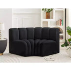 Meridian Furniture, Sofá Modular de Terciopelo Arc