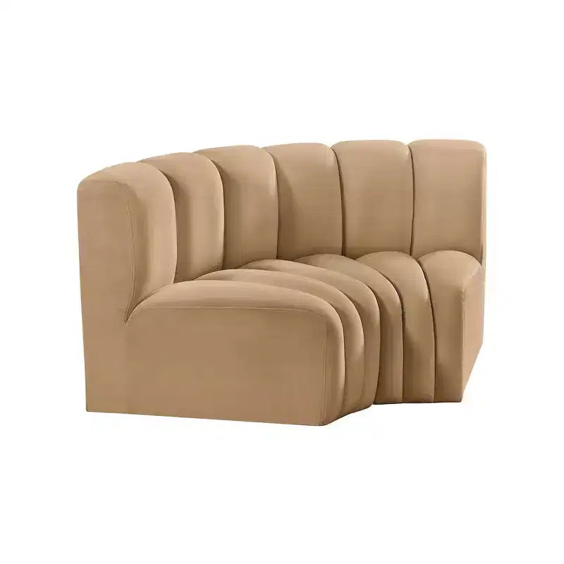 Meridian Furniture, Sofá Modular de Terciopelo Arc