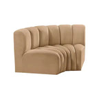 Meridian Furniture, Sofá Modular de Terciopelo Arc