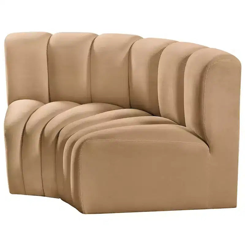 Meridian Furniture, Sofá Modular de Terciopelo Arc