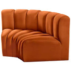 Meridian Furniture, Sofá Modular de Terciopelo Arc