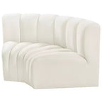 Meridian Furniture, Sofá Modular de Terciopelo Arc