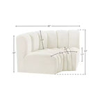 Meridian Furniture, Sofá Modular de Terciopelo Arc