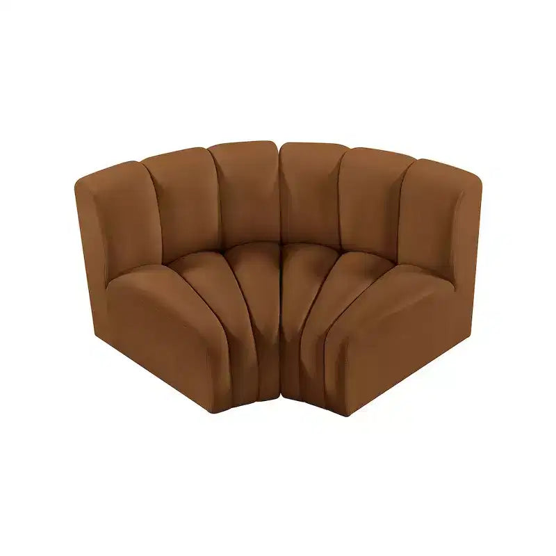 Meridian Furniture, Sofá Modular de Terciopelo Arc