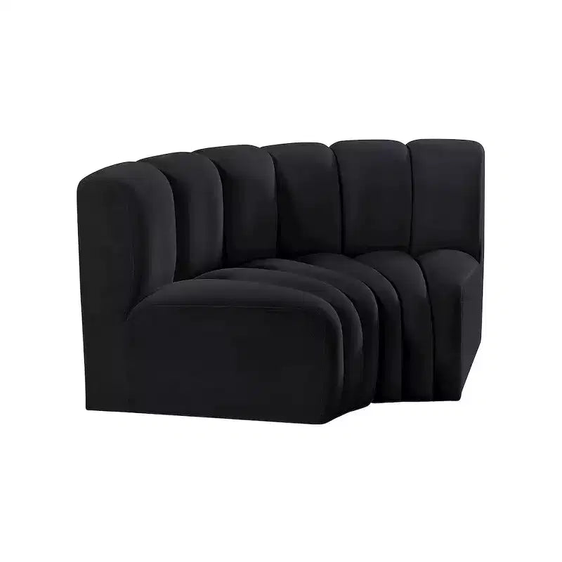 Meridian Furniture, Sofá Modular de Terciopelo Arc
