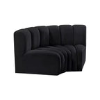 Meridian Furniture, Sofá Modular de Terciopelo Arc