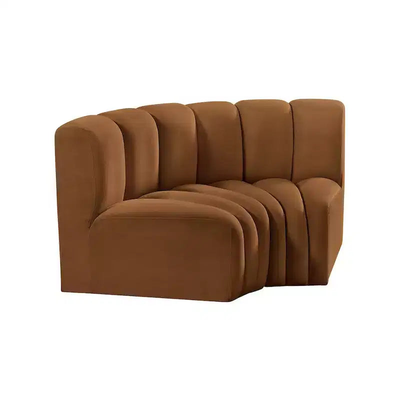 Meridian Furniture, Sofá Modular de Terciopelo Arc