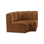 Meridian Furniture, Sofá Modular de Terciopelo Arc
