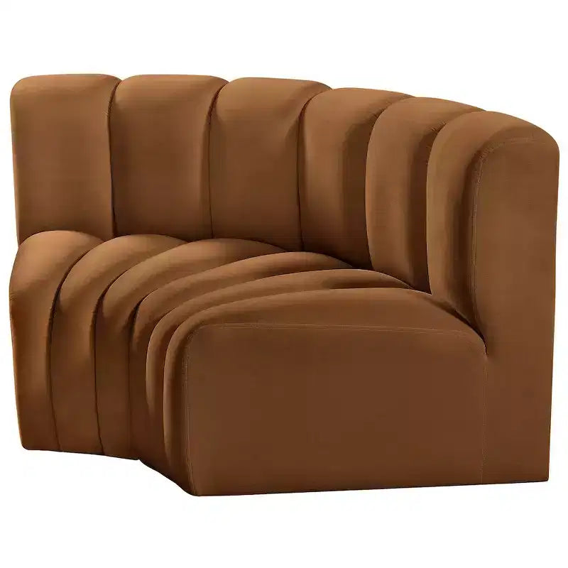 Meridian Furniture, Sofá Modular de Terciopelo Arc