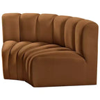 Meridian Furniture, Sofá Modular de Terciopelo Arc