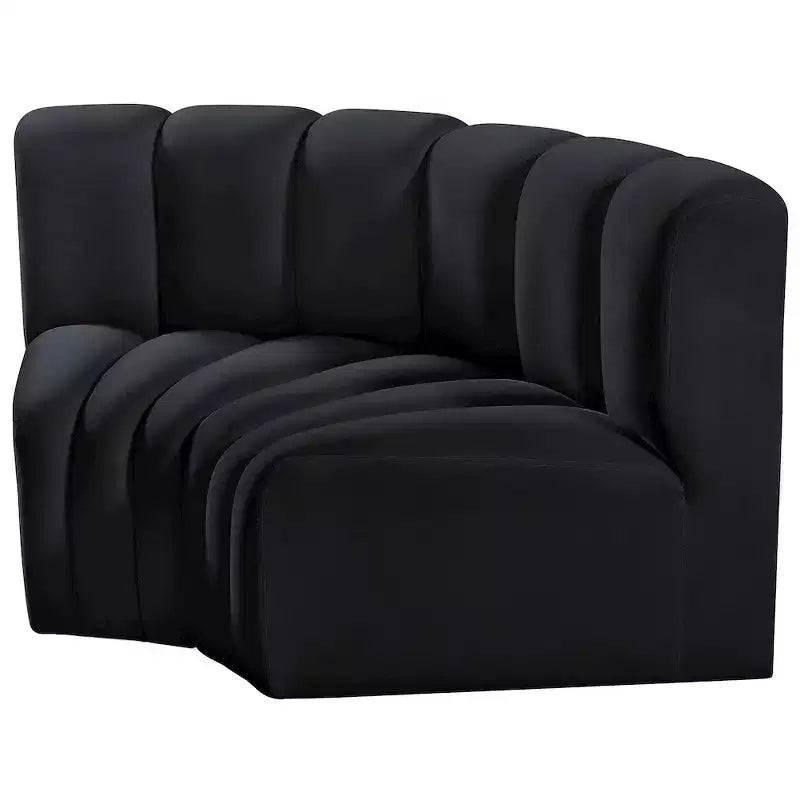Meridian Furniture, Sofá Modular de Terciopelo Arc