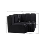 Meridian Furniture, Sofá Modular de Terciopelo Arc