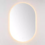 Espejo ovalado LED Jax 24 de aluminio - LMR1007 - Blanco - Safavieh