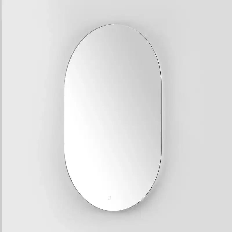 Espejo ovalado LED Jax 24 de aluminio - LMR1007 - Blanco - Safavieh