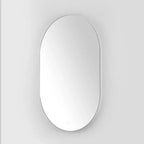 Espejo ovalado LED Jax 24 de aluminio - LMR1007 - Blanco - Safavieh