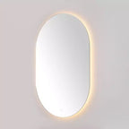 Espejo ovalado LED Jax 24 de aluminio - LMR1007 - Blanco - Safavieh
