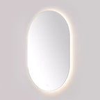 Espejo ovalado LED Jax 24 de aluminio - LMR1007 - Blanco - Safavieh