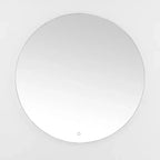 Ashden 36 Aluminum LED Round Mirror - LMR1004 - Silver - Safavieh