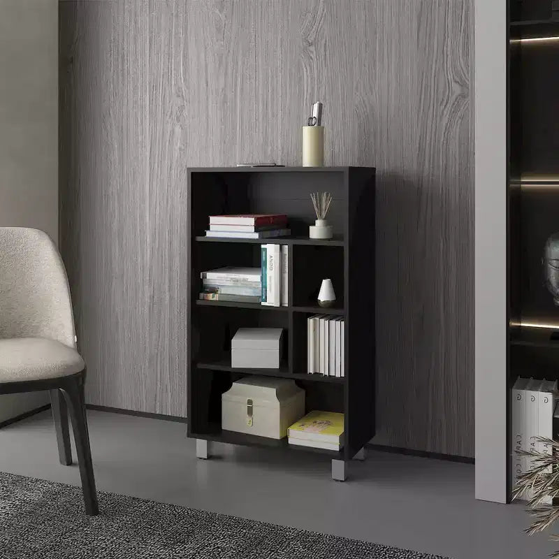 FM Furniture, Estantería Charco de melamina con seis baldas
