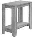 HomeRoots 22 Gray Wood End Table With Shelf