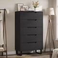 COZONY 5 Drawer Dresser for Bedroom, 50 Tall Wooden Vertical Chest, Freestanding Storage Cabinet for Living Room, Hallway, Entryway