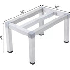 Estantería de Almacenamiento Elevada de Aluminio para Tiendas de Comestibles y Cocinas con Capacidad de Carga