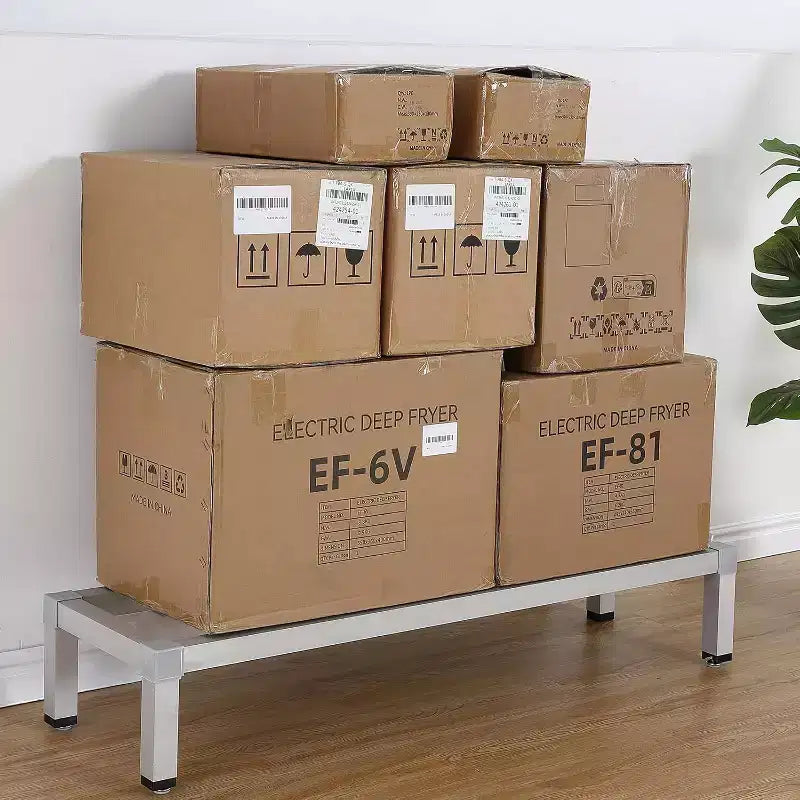 Estantería de Almacenamiento Elevada de Aluminio para Tiendas de Comestibles y Cocinas con Capacidad de Carga
