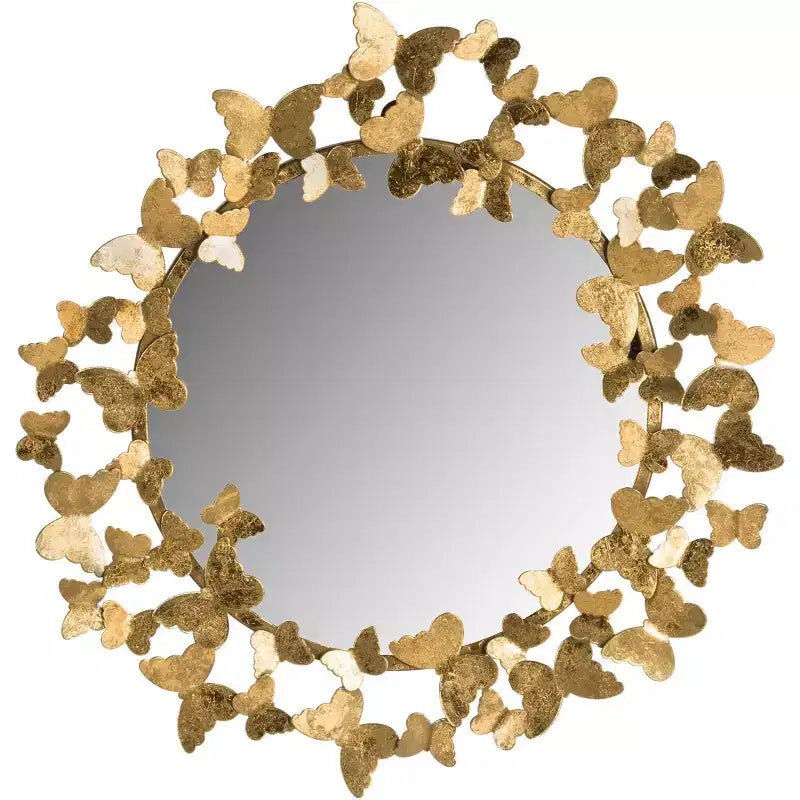 Ruthie Butterfly Mirror - 27 x 27 - MIR4083 - Gold - Safavieh